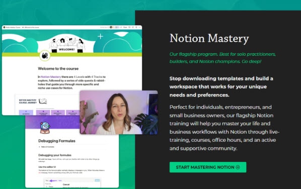 Marie Poulin Notion Mastery Course