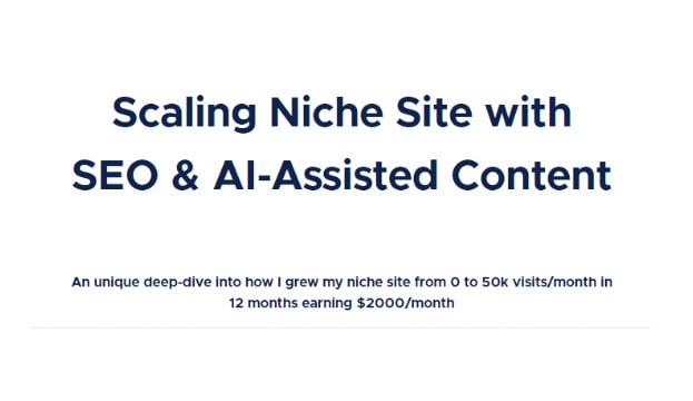 Tejas Rane Scaling Niche Site with SEO & AI-Assisted Content